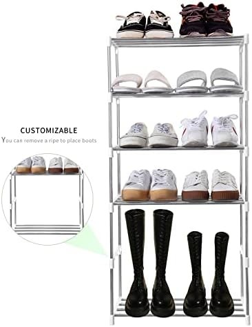 3-Tier Stackable Shoe Rack – Space-Saving Organizer