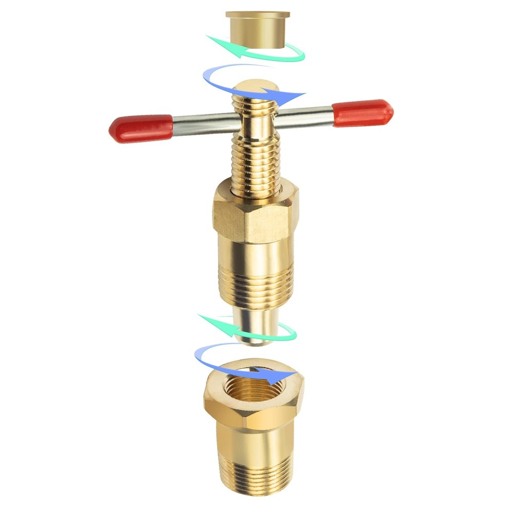 Bolaxin Olive Puller Brass Pipe Tool Fitting Thread Remover 1/2'' &...