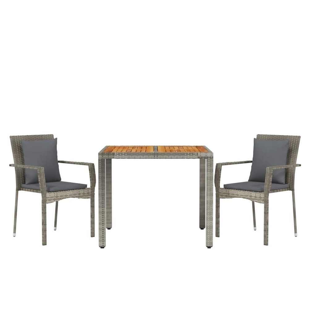 Garden Dining Set Grey