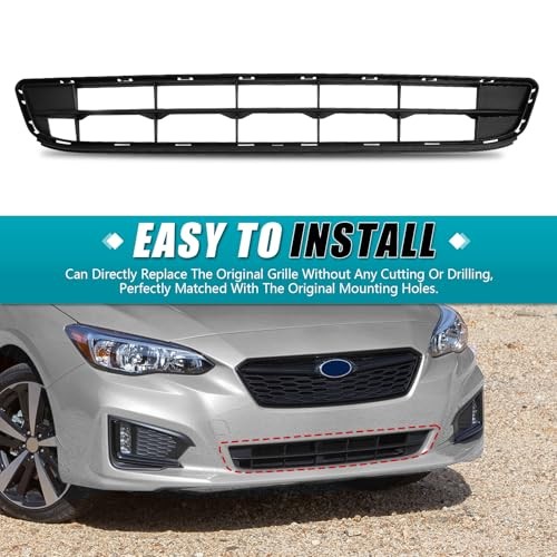 Front Bumper Lower Grille for Subaru Impreza 2017 2018 2019 Accessories, Front