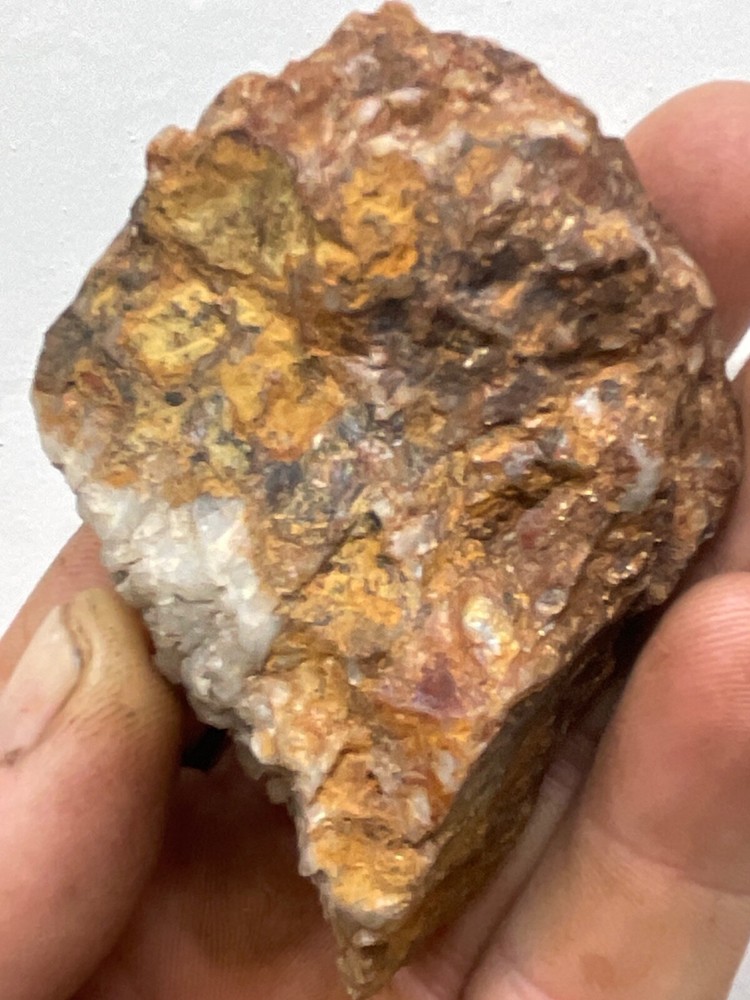 Gold electrum ore quartz specimen