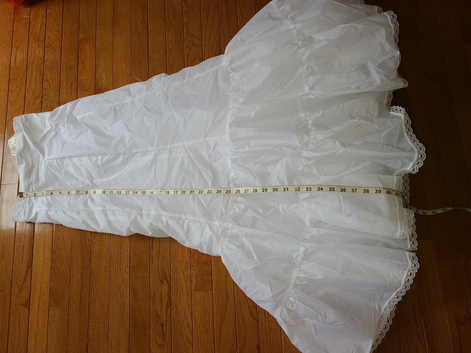 NWT Davids Bridal White Fit and Flare Slip Petticoat Size 8 Style 550 Zipper