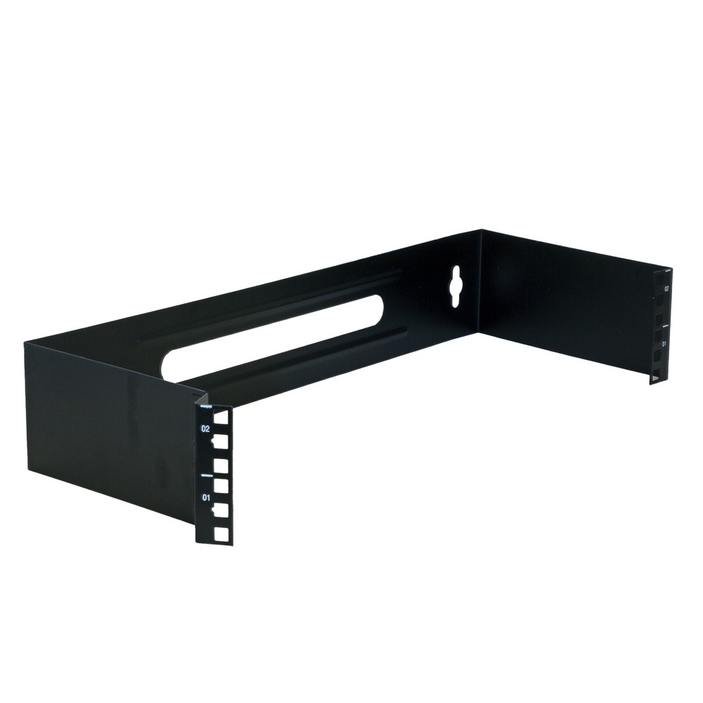 2U 2RU Hinged Patch Panel Wall Mount *USA Seller* Includes square nut, screws