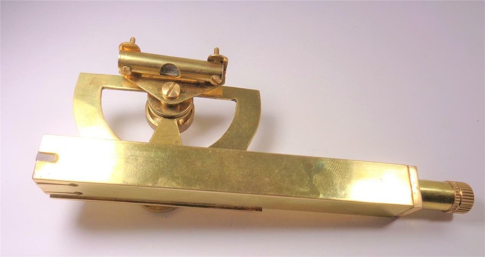NAUTICAL SOLID BRASS NAVIGATION ABNEY LEVEL MARITIME PRECISION INSTRUMENT
