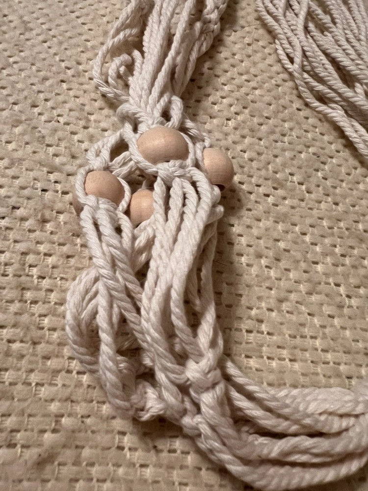 Glass Bowl Hanger Macrame