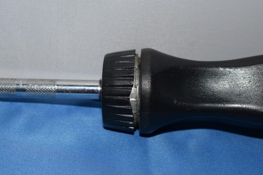 Snap-On Tools 1/4" Ratcheting Socket Screwdriver W/Black Hard Handle TMR4 D-2