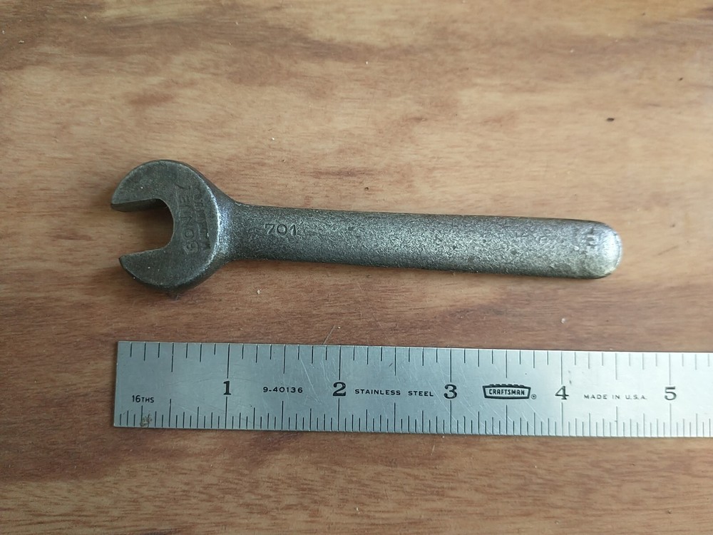 Vintage Bonney 7/16" Square Open End Tool Post Lathe Wrench