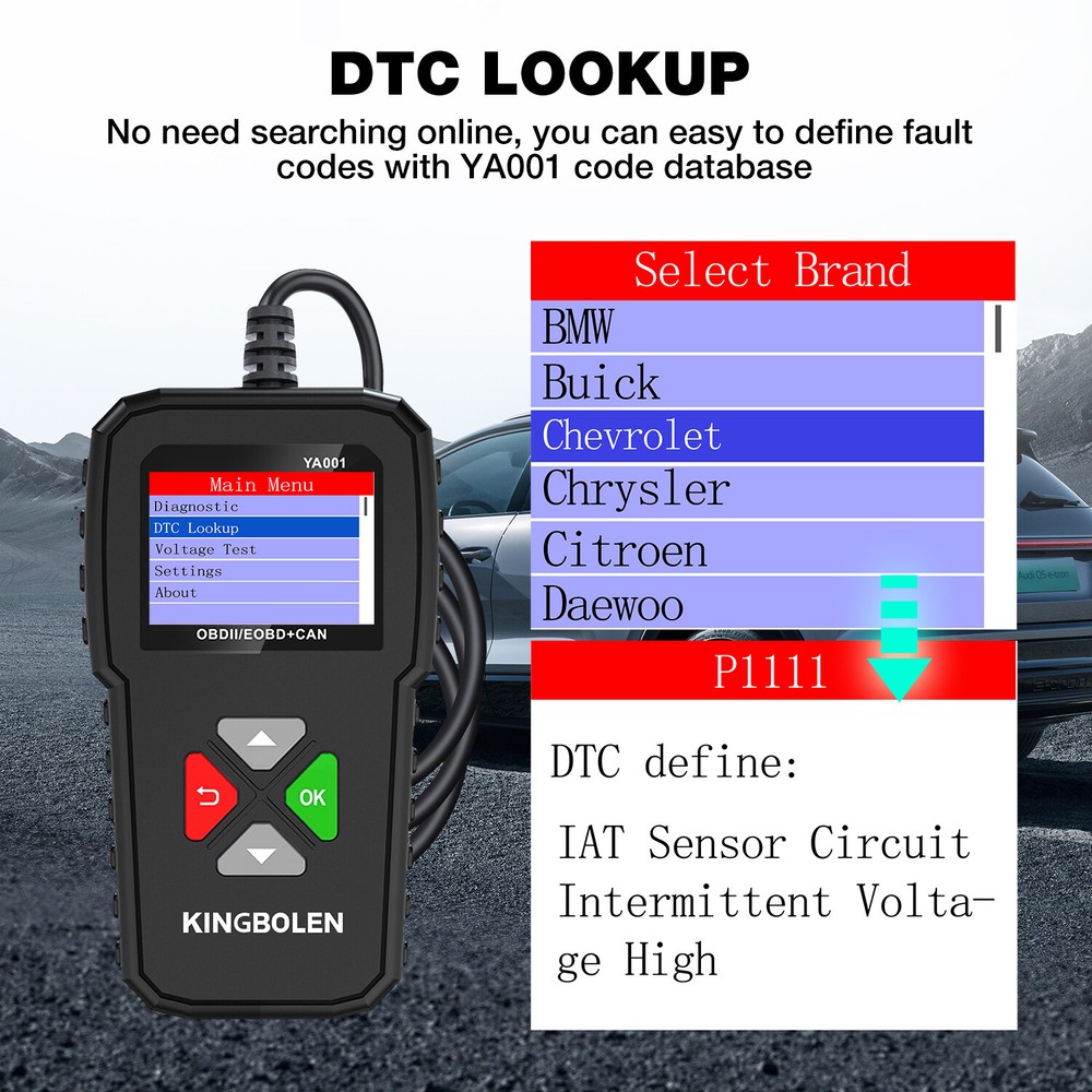 Automotive Car OBD2 Scanner OBD Code Reader Check Engine Fault Diagnostic Tool