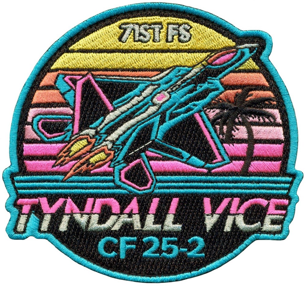 USAF 71st FIGHTER SQUADRON CHECKERED FLAG 2025-2 PATCH