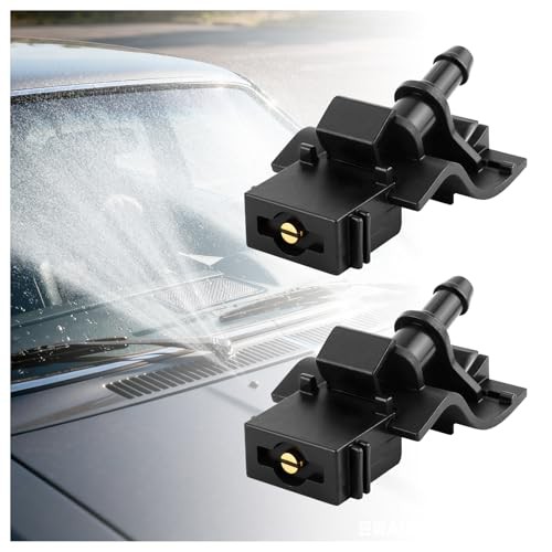 2PCS Front Windshield Washer Nozzle Replacement OEM 85381-12350,180°