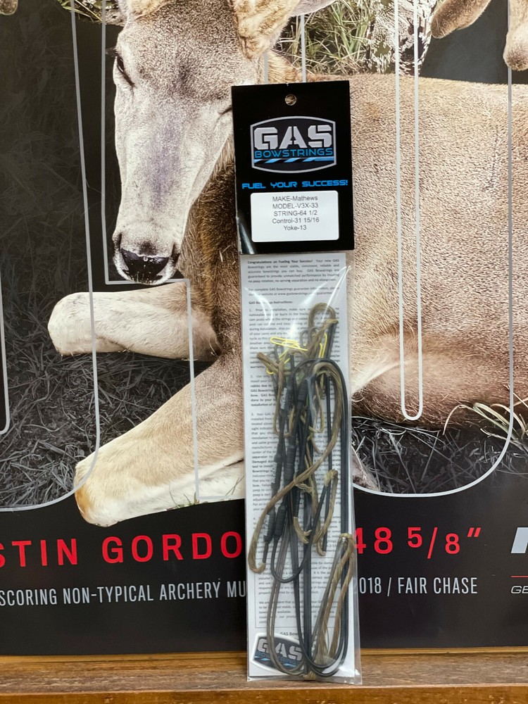NEW Gas Bowstrings Mathews V3X 33 GHOST CAMO  XV String & Cables PHASE 4 33
