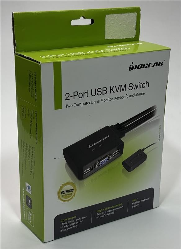 IOGEAR GCS22u 2-Port USB KVM Switch