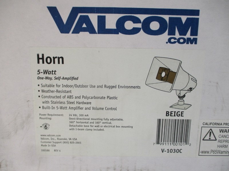 VALCOM V-1030C 24VDC NSMP
