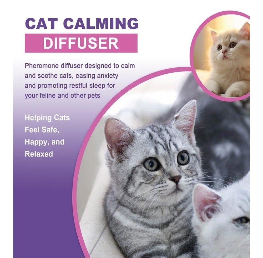Cat Calming Diffuser - Reduce Scratching, Spraying,stress For Kittens & Cats