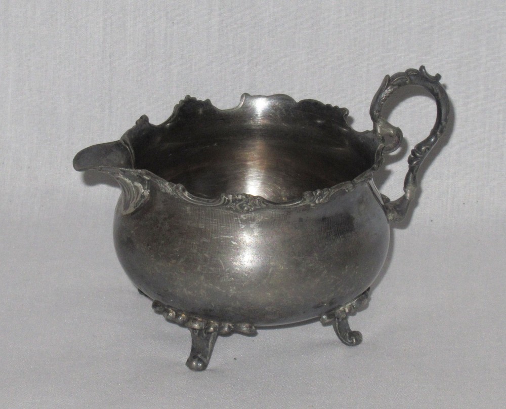 Vintage Creamer Pitcher. Silverplate. #026