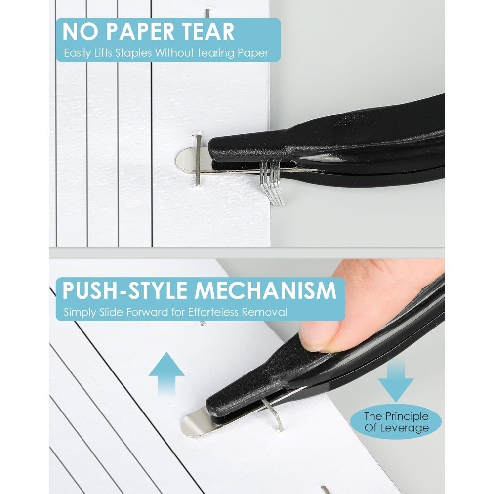 Professional Magnetic Staple Remover Tool 4 Pack Flat Staple Puller Stick for