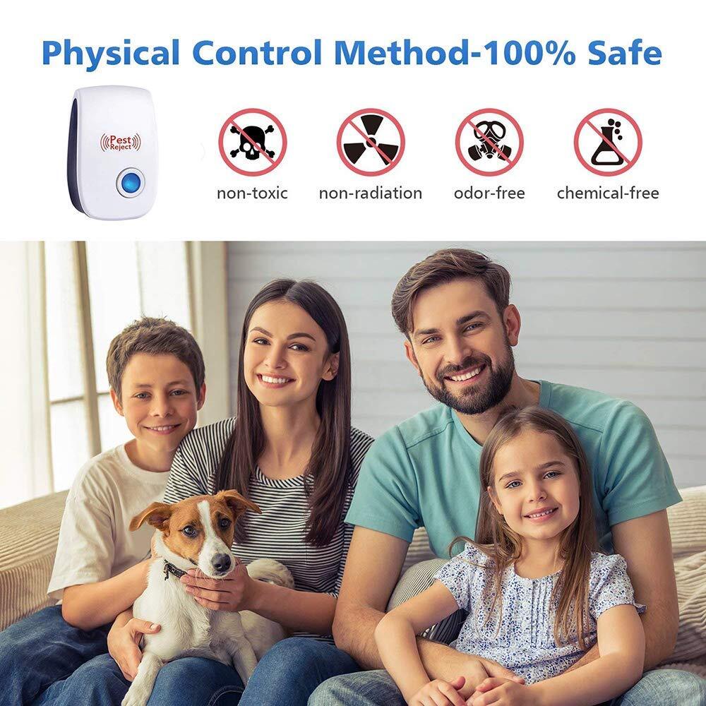 Electronic Ultrasonic Pest Reject Bug Mosquito Cockroach Mouse Killer Repellers