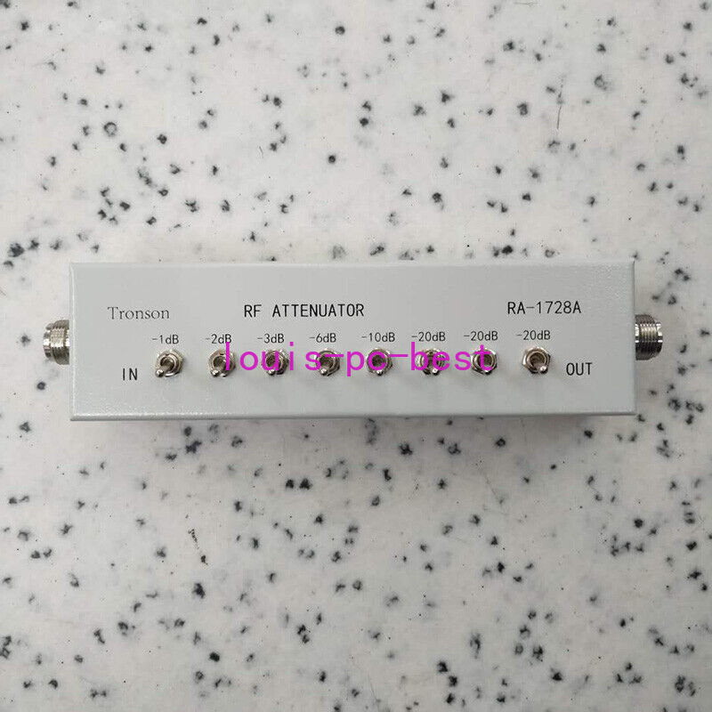 RA-1728A VARIABLE/ STEP ATTENUATOR 50 OHM 0- 82DB for Ham Radio Transmitter