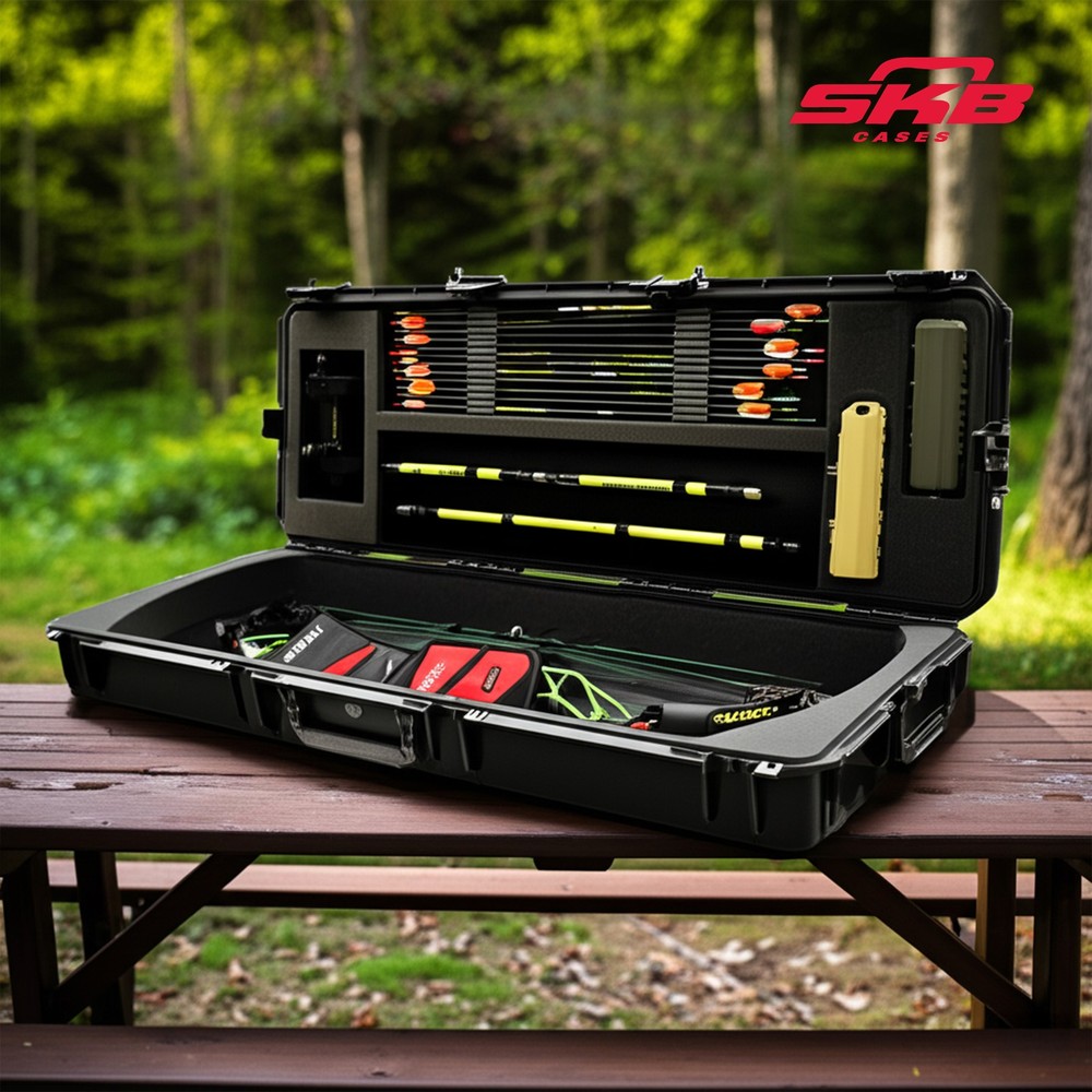 SKB iSeries Target Long Bow Case, Secure Box with Accessory Compartment, 5014-PL