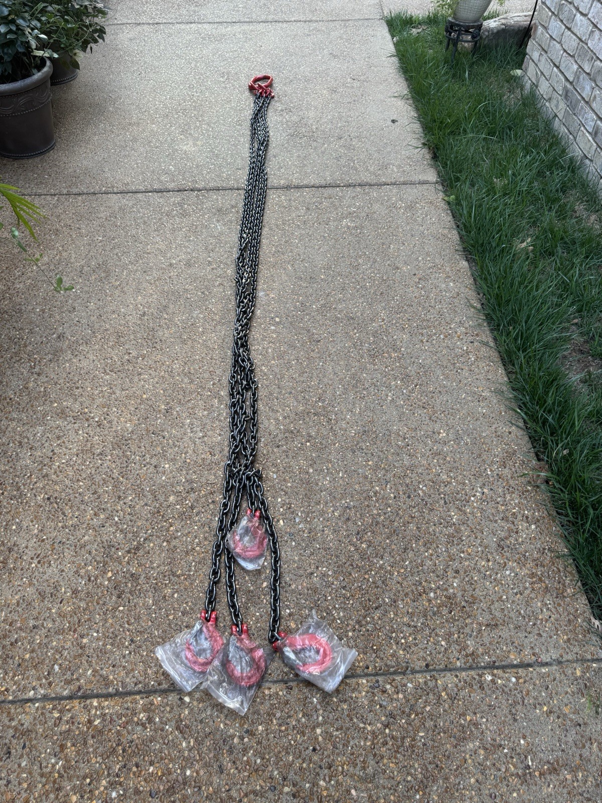 7/16” 4 Leg Chain Sling 5 Ton Per leg 10’ ChainsNew in the box