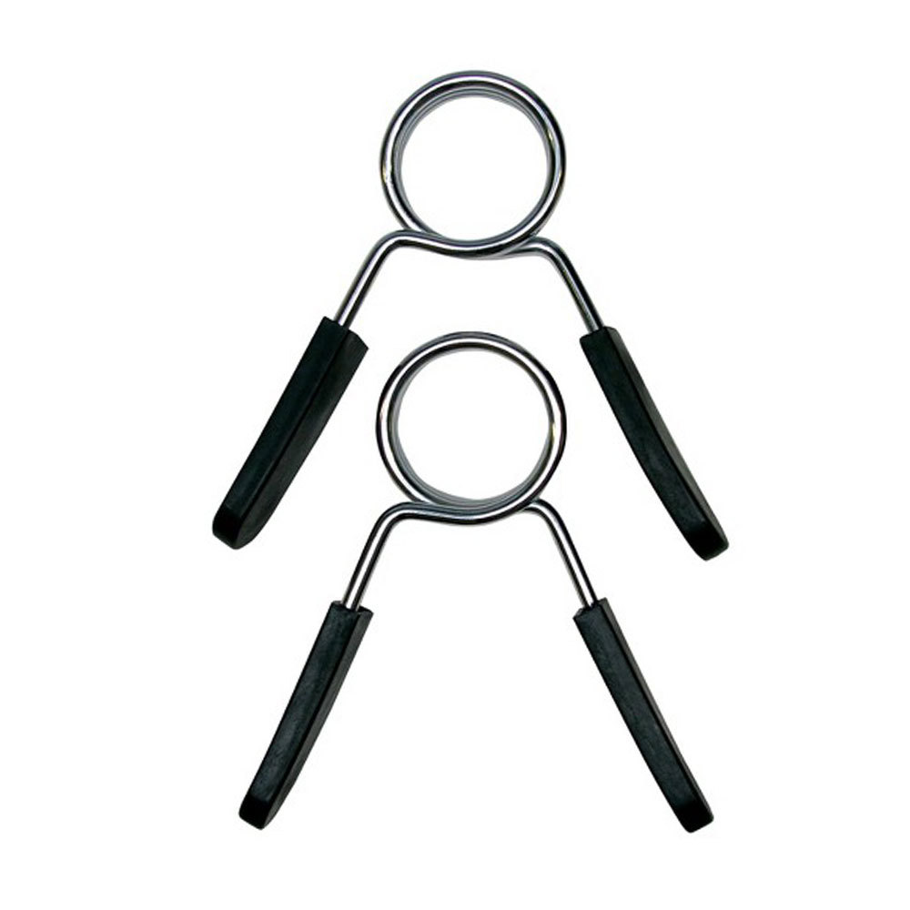 Spring Clip Collars Weight Dumbbell Handles for Standard 1-inch Bars Pair