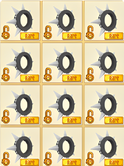 Animal Jam Black Long Spike Collar (Read Description)