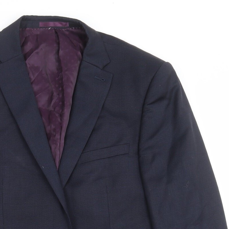 NEXT Mens Blue Wool Blend Suit Jacket Size 42