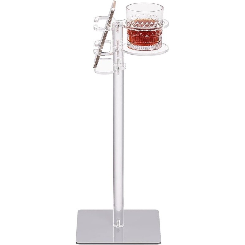 Acrylic Drink Table Lightweight Compact Modern Side Table Easy Assembly New