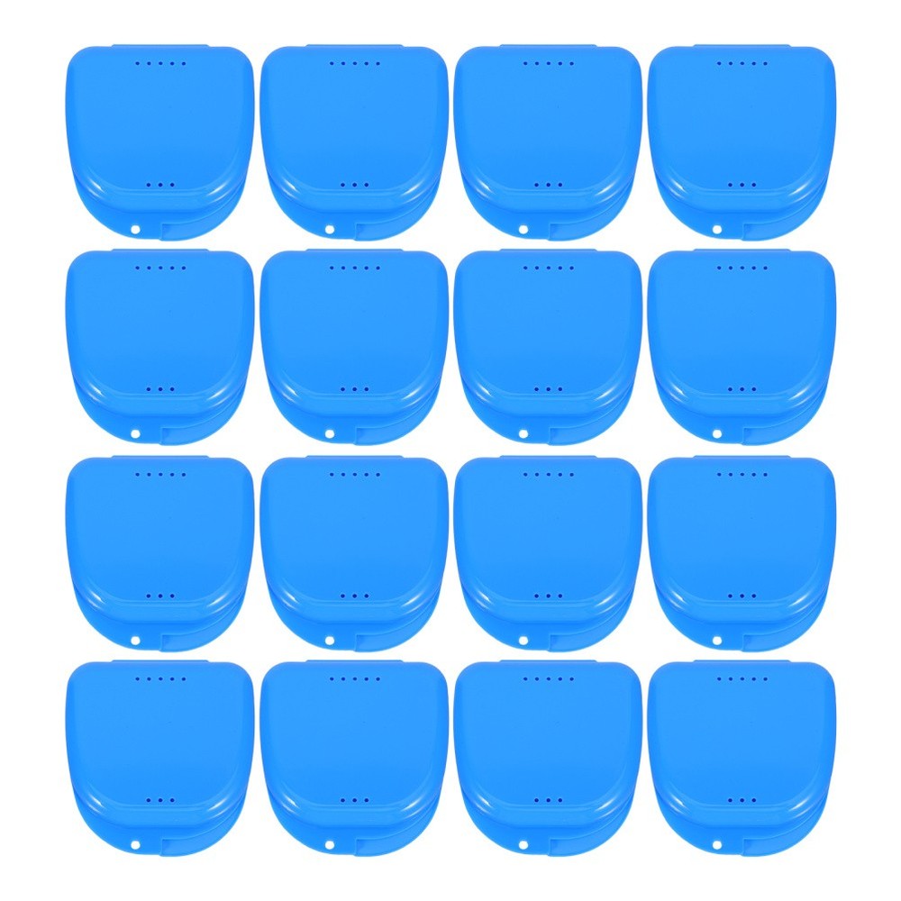 12 Pcs Teeth Cleaning Accessory Braces Storage Container Denture Holders for
