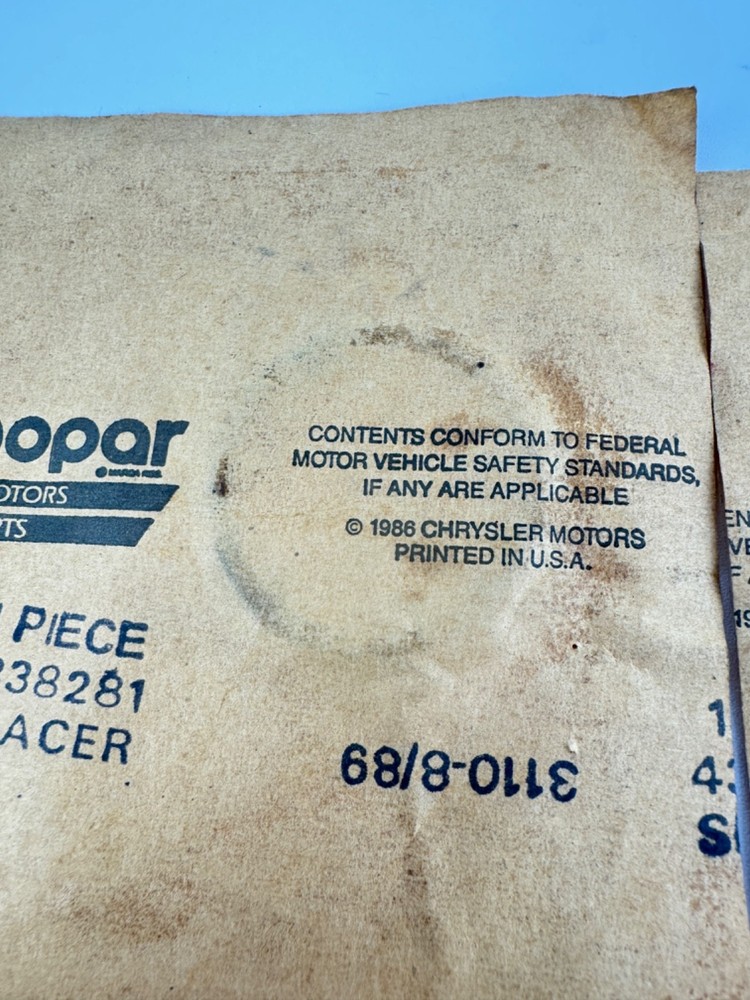 x(2) Mopar Spacer Part# 4338281