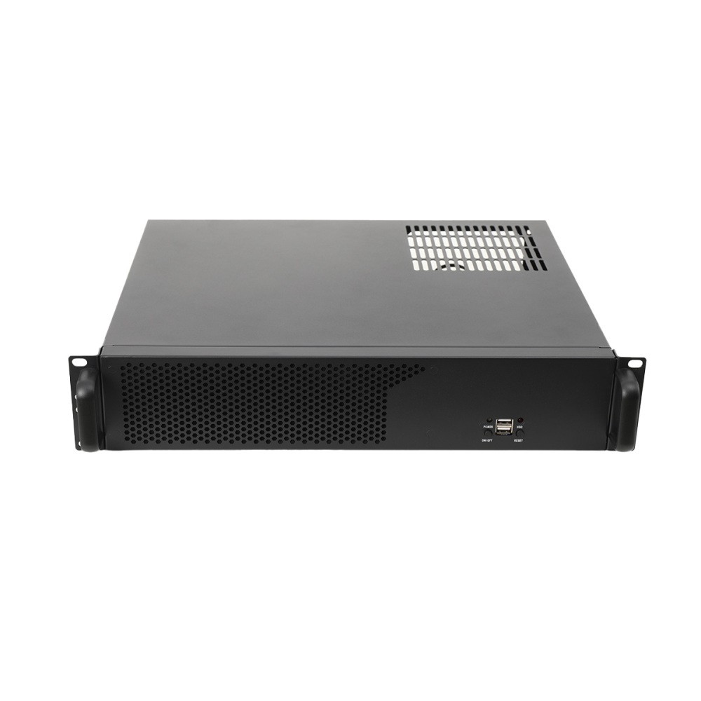 Server Case 2U Server Chassis with 3X3.5 HDDRack Mount PC Case for Network