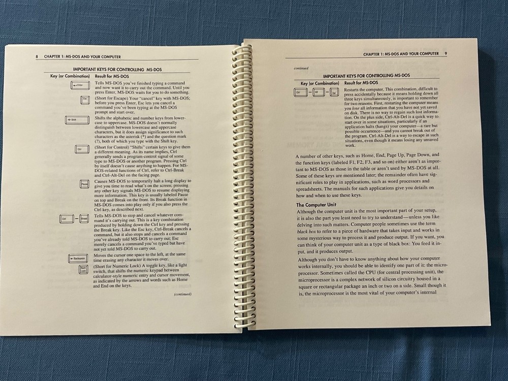 Microsoft The Concise Guide to MS-DOS Operating System Version 5.0 +Floppy Disks
