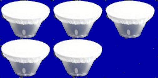 Five 7" White Diffuser Sock for Photogenic Reflector Beauty Dish New