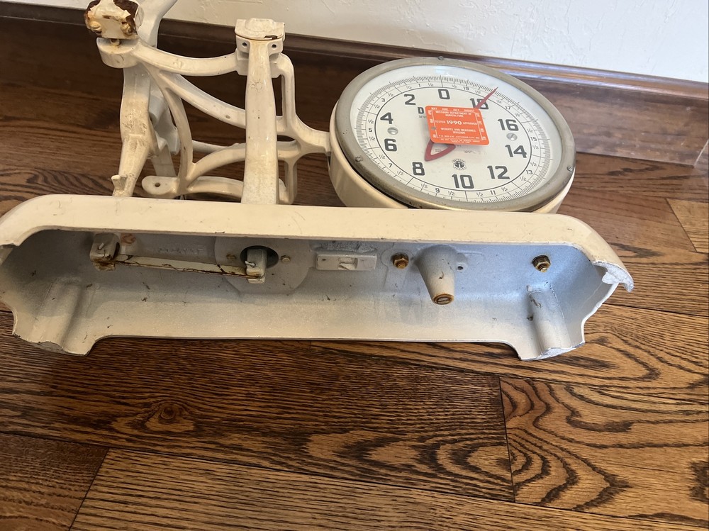 VINTAGE DETECTO HARDWARE STORE COUNTER DOUBLE FACED SCALE