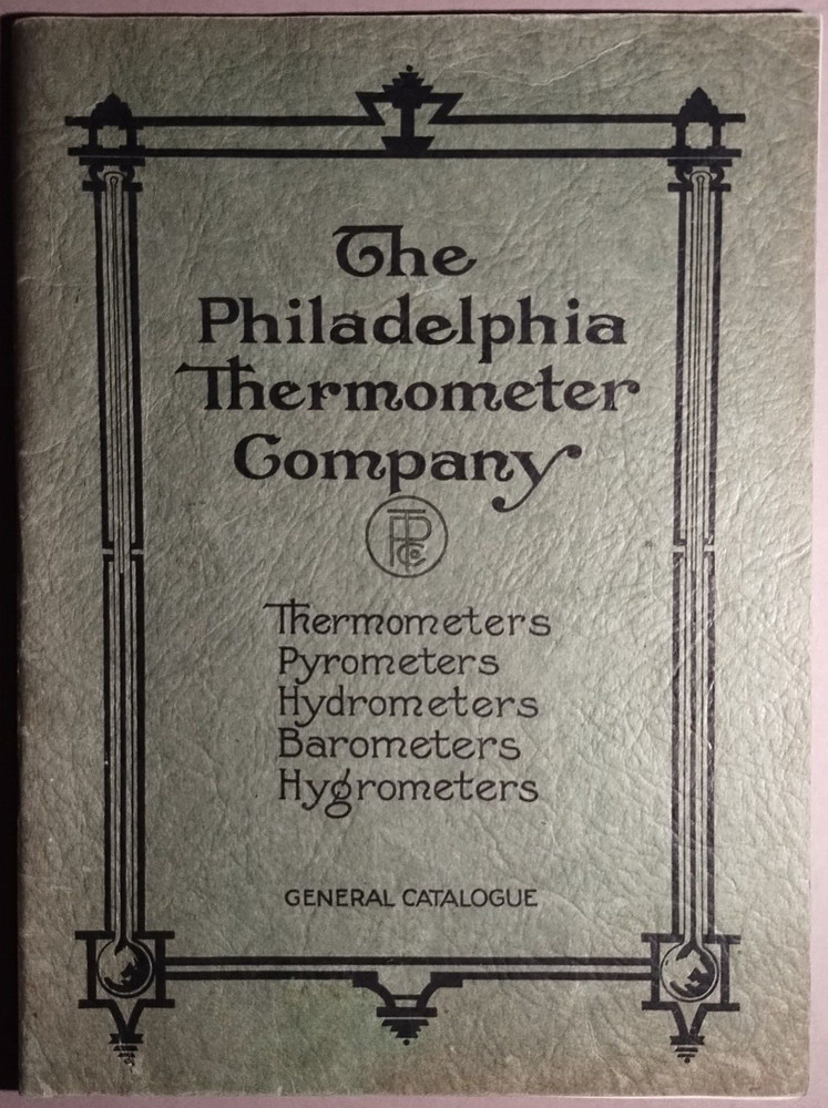 1920s Philadelphia Thermometer Co Thermometer Pyrometer Hydrometer Catalog B2-8