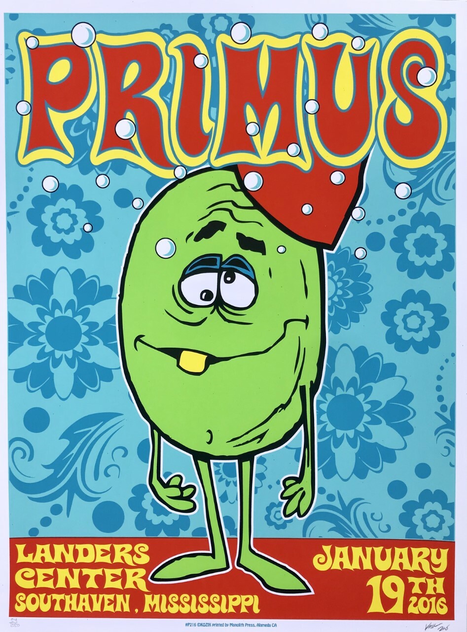 Primus Poster 2016 signed by Frank Kozik