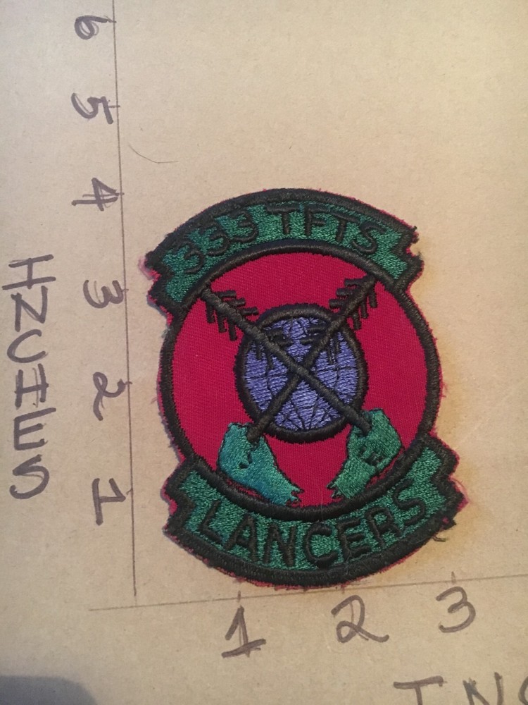 USAF 333rd Tactical Fighter Training Squadron subdued patch 5/3/25