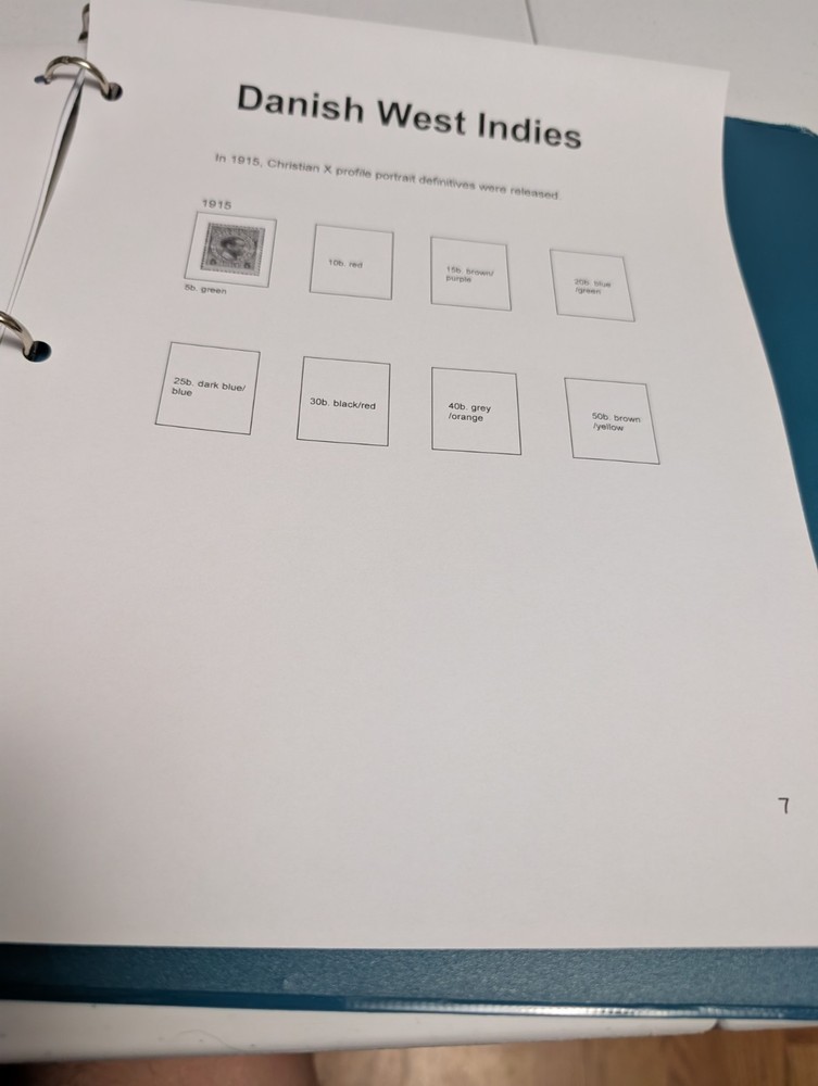 Danish West Indies Stamp Album