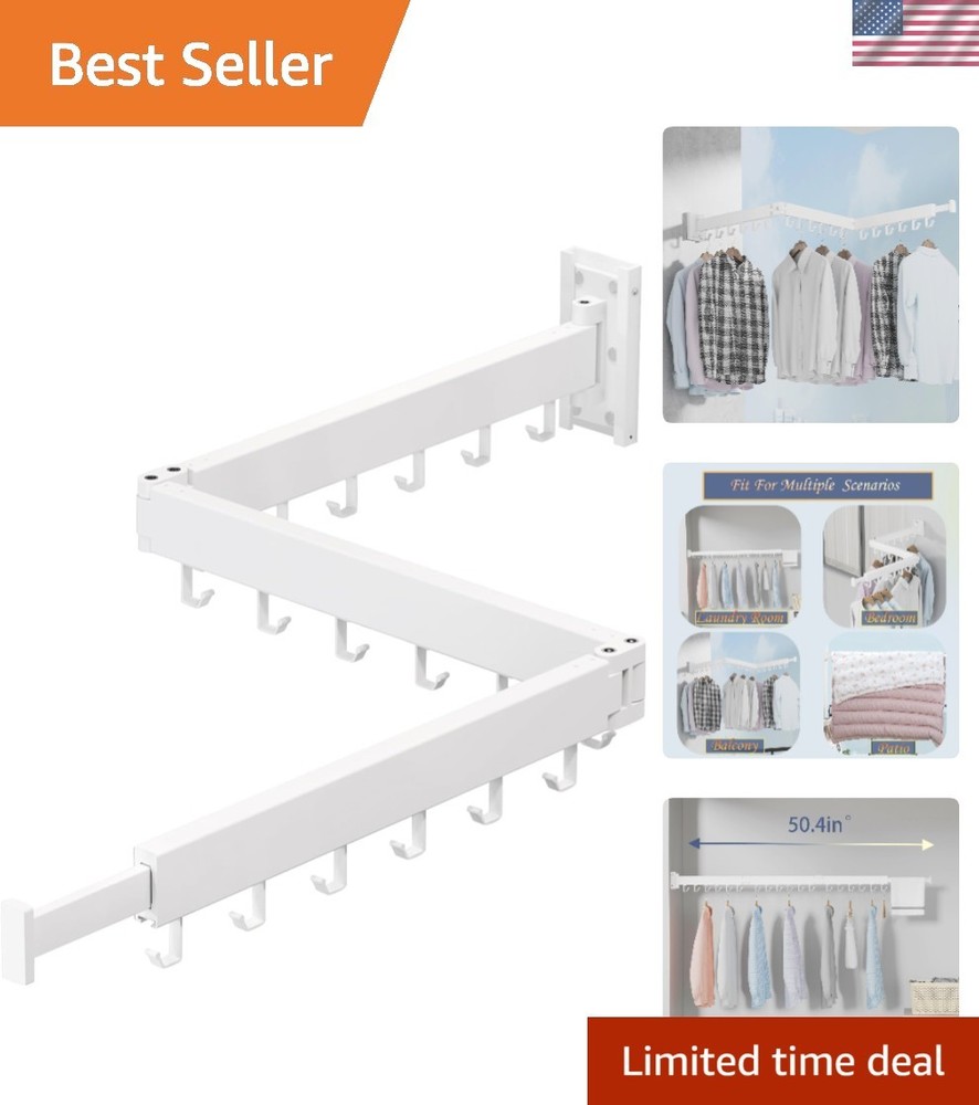 High-Quality Indoor Laundry Rack - Durable, Space-Efficient & Easy to Install