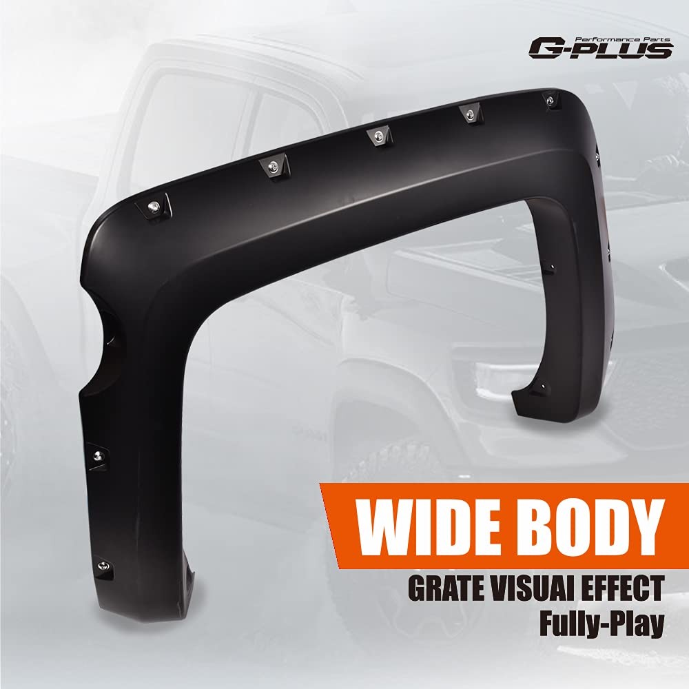 Fender Flares Compatible with Chevy Silverado 2500HD 3500HD 2014-2018 5.8 ft