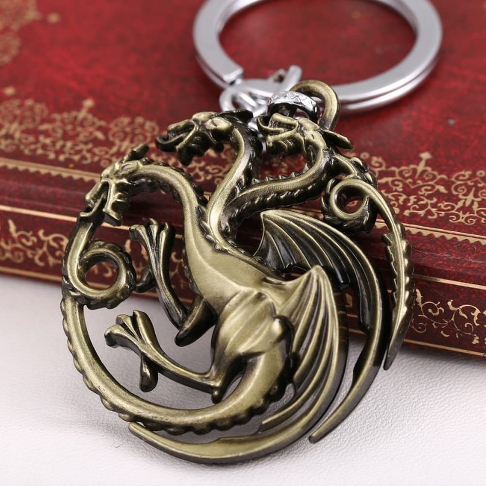 Dragon Key Chain Targaryen Key Chain Red