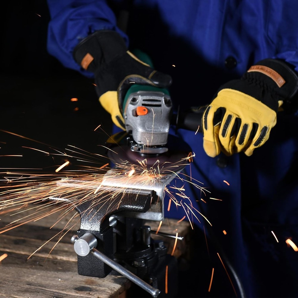 Angle Grinder, 7.5-Amp 4 1/2 Angle Grinder Tool, Variable Speed Angle Grinder, E