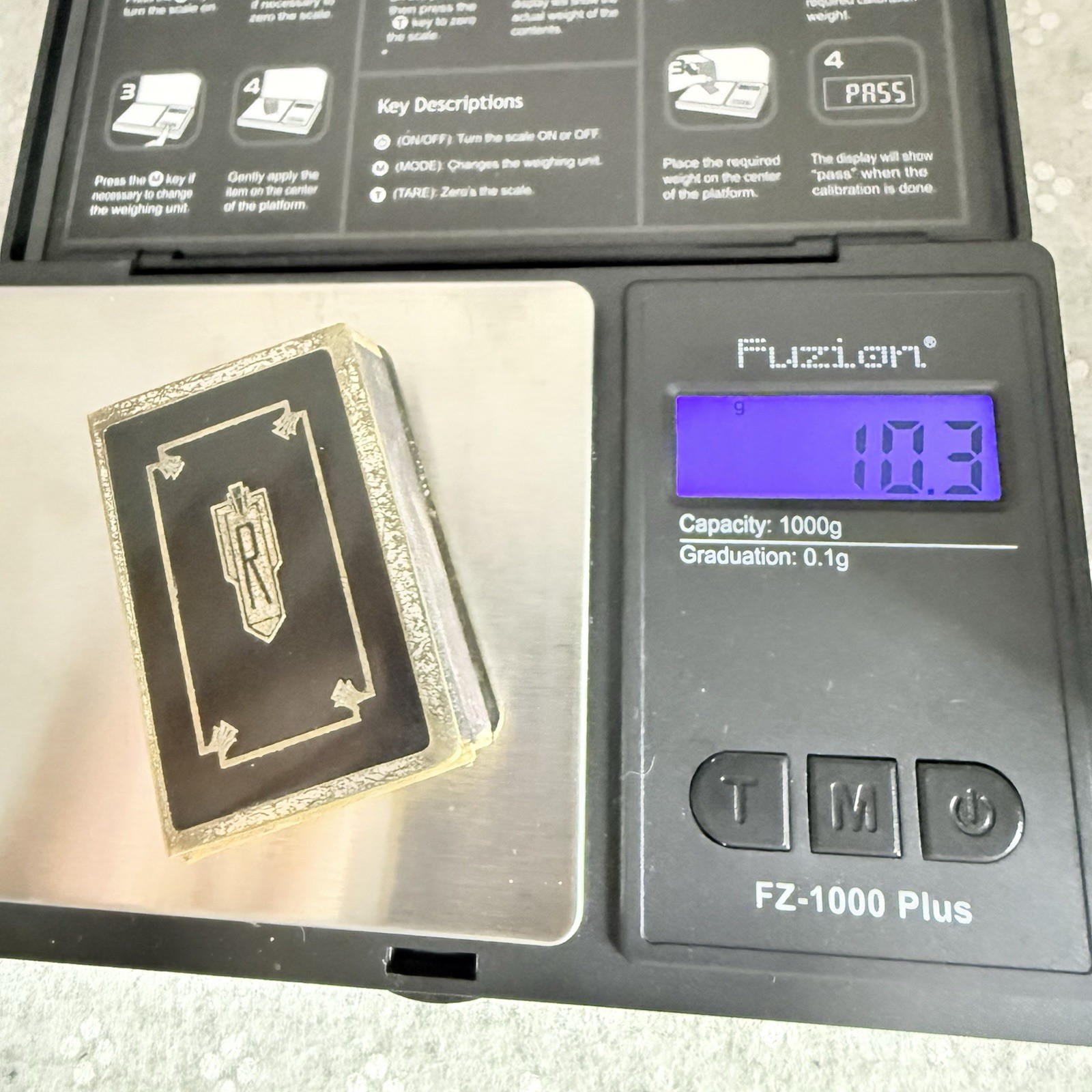 Antique Vintage Art Deco Silver Plated Matchbox Case Holder Monogrammed R