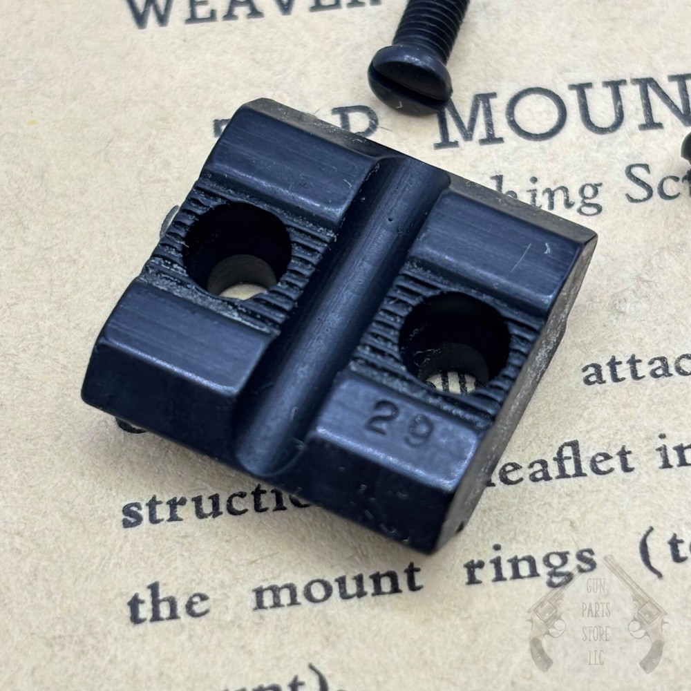 WEAVER Top Mount Base No. 29 - Browning 1885 (Front)