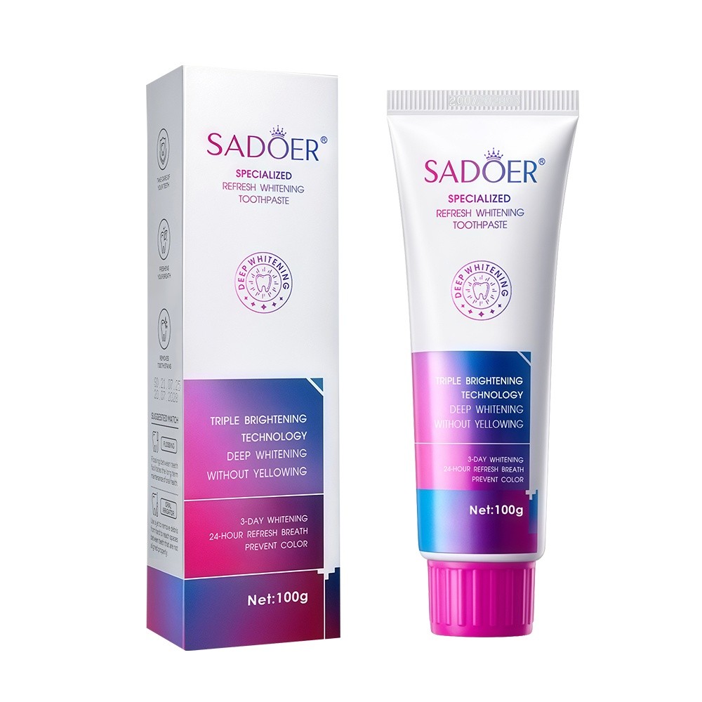 2x Teeth Whitening Toothpaste Remove Tooth Stain Deep Teeth Clean Fresh Breath