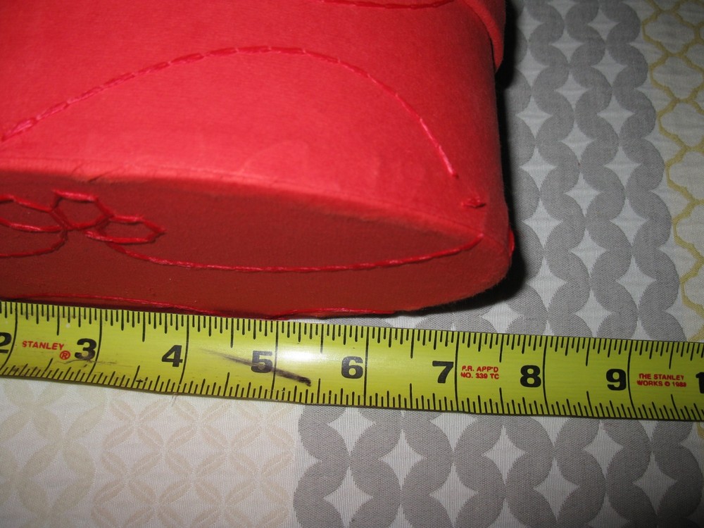 Gift Box Lot red- different sizes 7 items READ