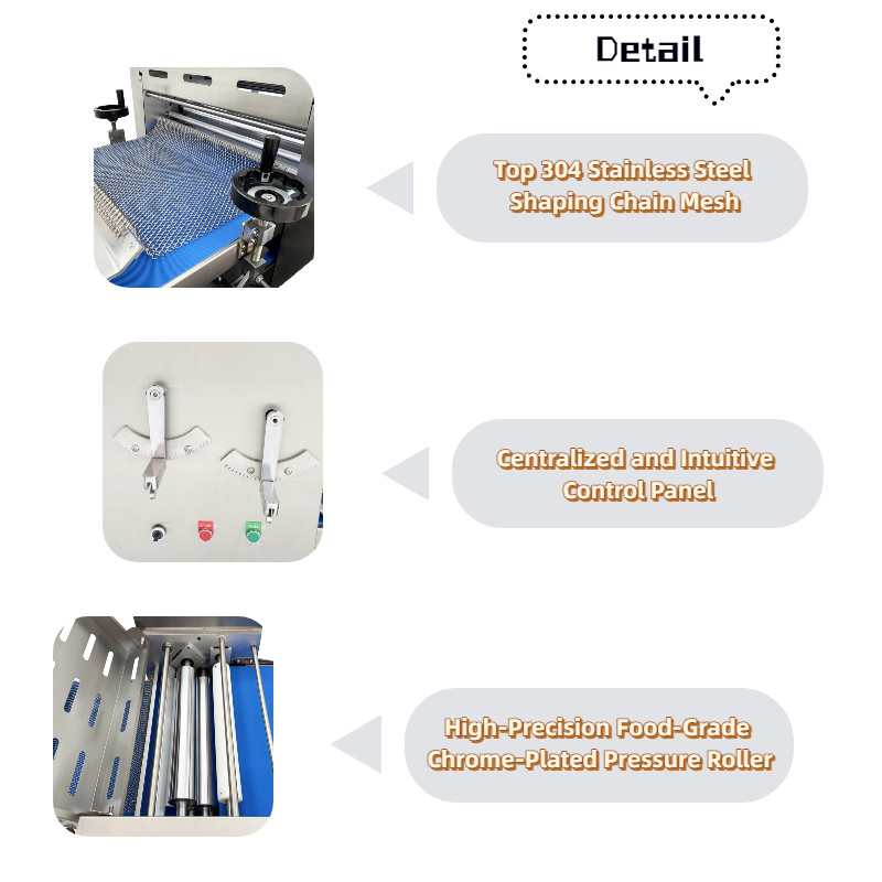Automatic Toast Dough Molding Shaping Machine 3000pcs/h Thickness 0.04"-0.79