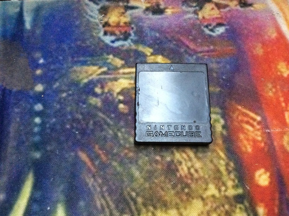 Nintendo GameCube Gray Memory Card 59 Blocks (DOL-008) Genuine OEM.