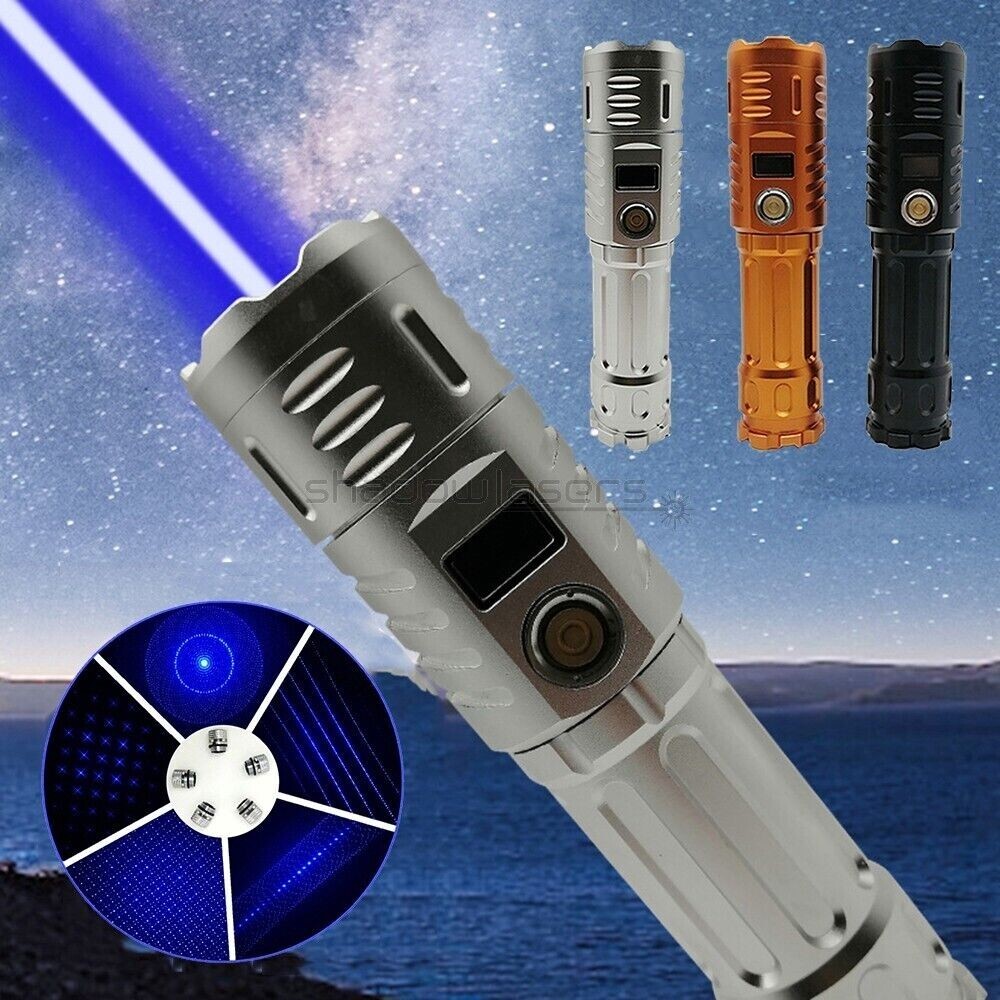 BH7 450nm Adjustable Focus High Power Blue Laser Pointer Visible Laser Beam