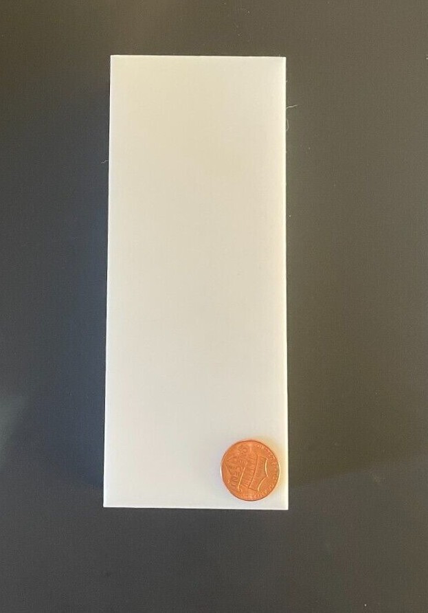 PTFE Virgin Sheet 1.000" Thickness 2.250" Width 5.750" Length- See Description